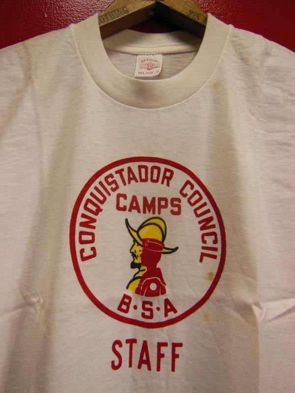 画像10: 1960'S DEADSTOCK BSA CONQUISTADOR COUNCIL T-SHIRT SZ/16