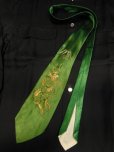 画像5: 1950'S DRAGON EMBROIDERED JAPANESE SOUVENIR RAYON TIE/龍刺繍日本製ネクタイ