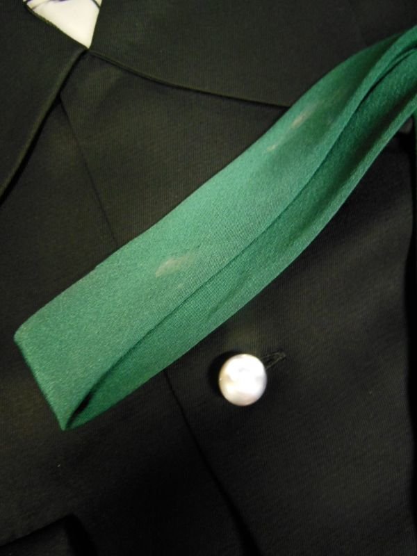 画像9: 1950'S HAWAIIAN HULA GIRL PIN-UP TIE/緑/ハンドペイント ピンナップ ネクタイ/4 