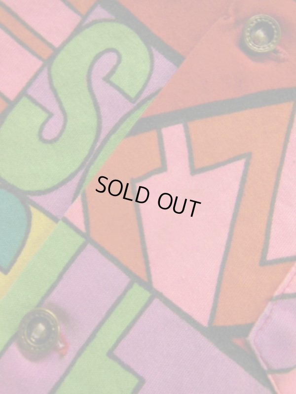 画像8: 60S70S 米国ハワイ製 ビンテージ Ui-Maikai SCHLITZ ビールポップアートプリント アロハシャツ赤/Mサイズ 