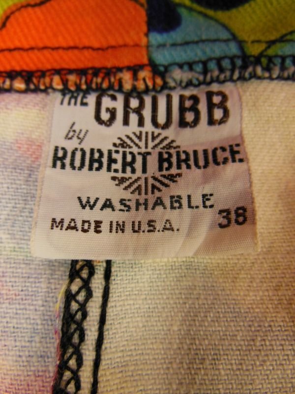 画像3: 1970'S GRUBB BY ROBERT BRUCE LOVE & PIECE POP ART PRINT SHORTS/W38米国製