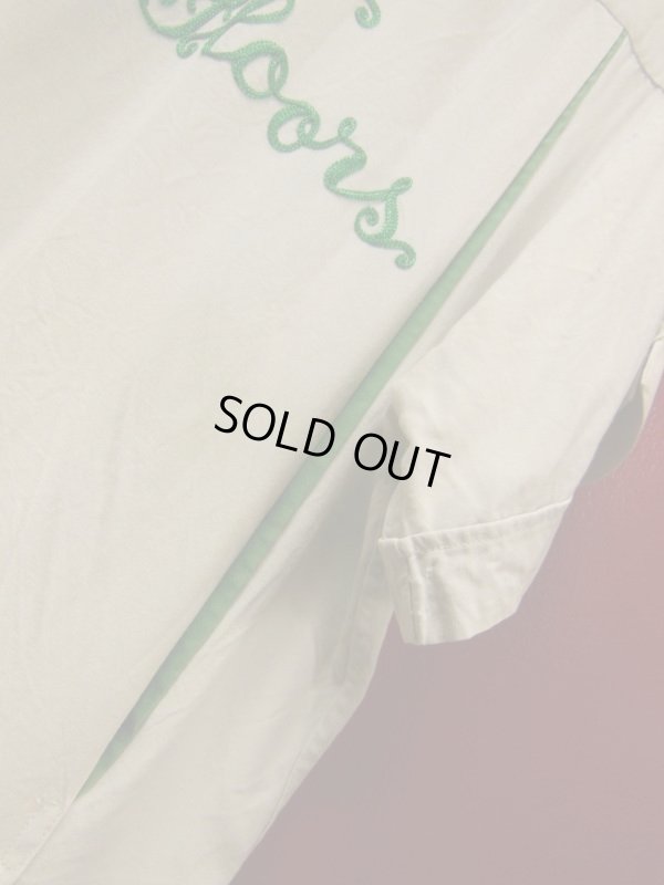 画像13: 1950'S BOLORINO EMBROIDERED TWO TONE RAYON BOWLING SHIRT SZ/M 