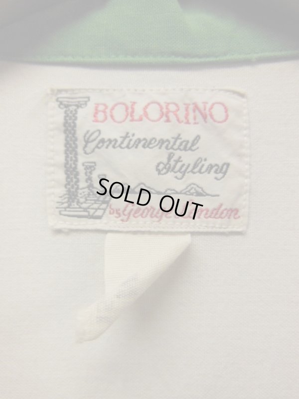 画像3: 1950'S BOLORINO EMBROIDERED TWO TONE RAYON BOWLING SHIRT SZ/M 