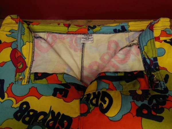 画像9: 1970'S GRUBB BY ROBERT BRUCE LOVE & PIECE POP ART PRINT SHORTS/W38米国製