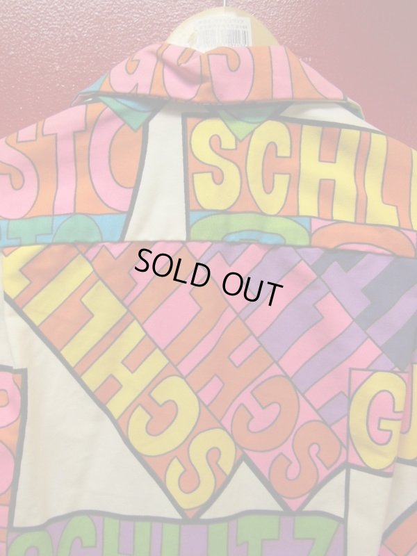 画像3: 60S70S 米国ハワイ製 ビンテージ Ui-Maikai SCHLITZ ビールポップアートプリント アロハシャツ/Sサイズ 