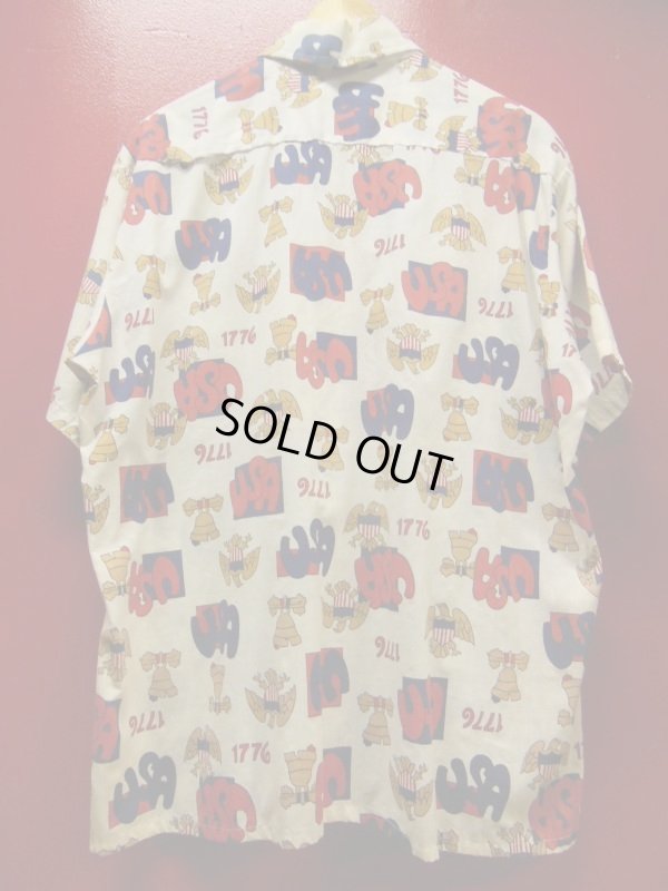 画像5: 70S 米国製 ビンテージ K-MART 1776アメリカ建国記念プリントシャツ/XLサイズ US古着