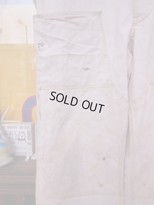 画像6: 1940'S USED SUPER PAY DAY UNBREACHED CANVAS OVERALLS Ｗ/TOOL APRON 44X30