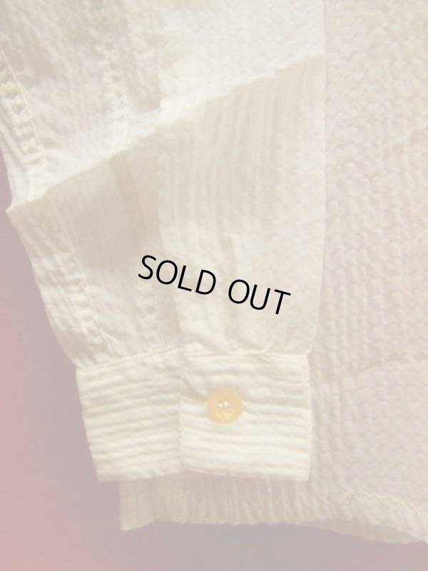 画像11: 1950'S DEADSTOCK GUYMONT WAFFLE WEAVE NYLON SPORT SHIRT SZ/M