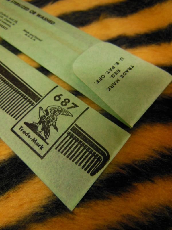 画像11: 1950'S DEADSTOCK EAGLE HARD RUBBER 7-1/2 INCH COMB 687