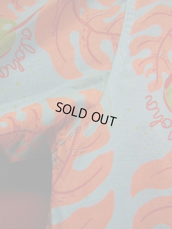 画像10: 1940'S〜 SURFRIDERS SPORTWEAR TROPICALFRUITS BORDER PRINTED HAWAIIAN SHIRT