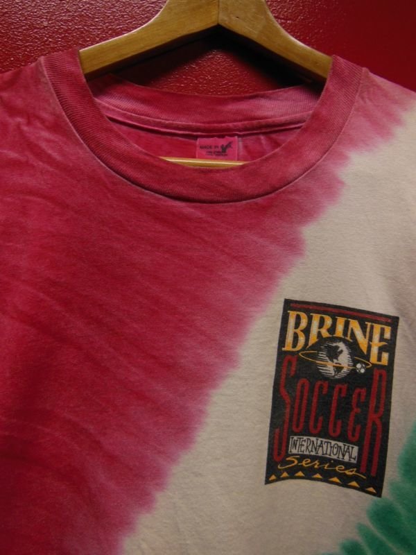 画像6: 90S US古着 ビンテージ BRINE サッカー イタリア タイダイTシャツ 大きめXXLサイズ