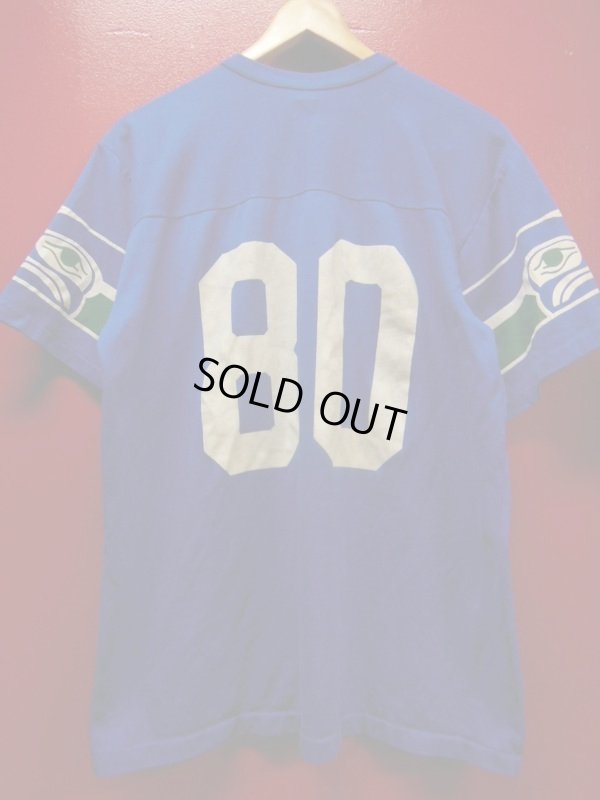 画像6: 80S US古着 ビンテージ RAWLINGS NFL シアトルSEAHAWKS ジャージ フットボールシャツ XL