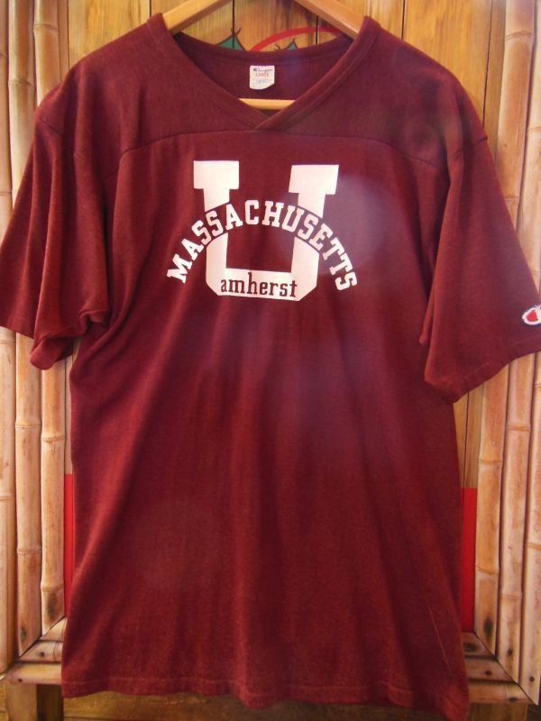 画像7: 1980'S CHAMPION U OF MASSACHUSETTS FOOTBALL TEE LARGE
