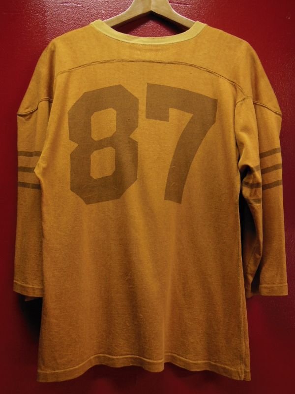 画像3: 1950'S UNKNOWN RAYON FOOTBALL JERSEY