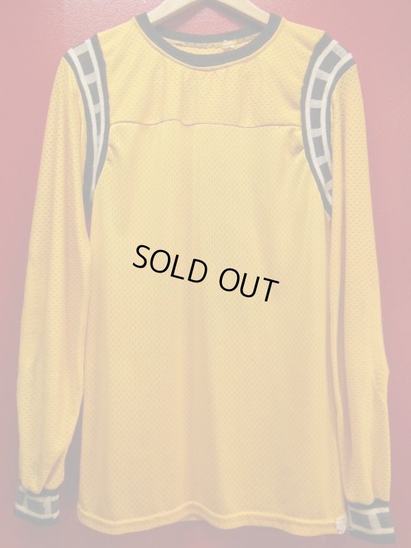 画像4: 1970'S BERKELEY YAMAHA TWO TONE NYLON MC JERSEY YELLOWXBLACK /SMALL