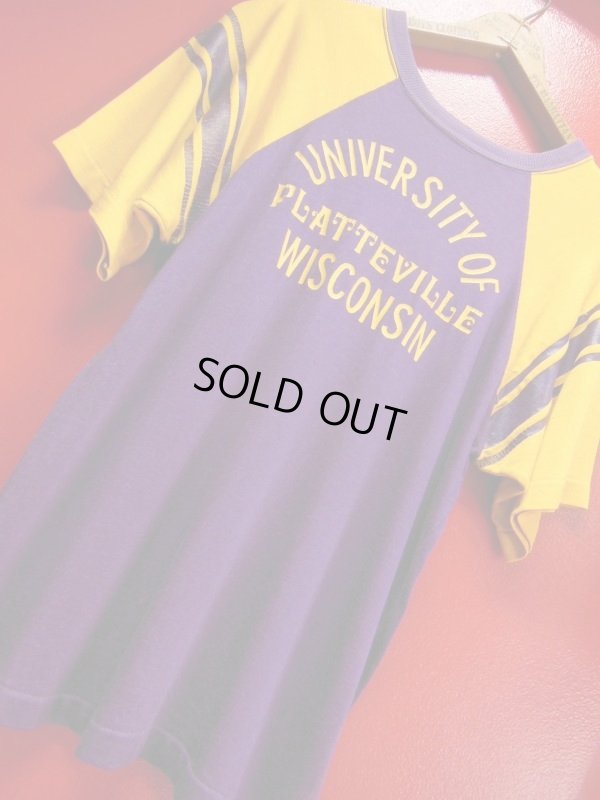 画像7: 1960'S CHAMPION PRODUCT TAG U OF WISCONSIN RAYON TEE SIZE/LARGE