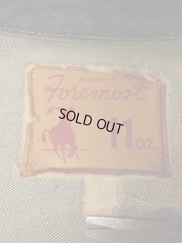 画像9: 1940'S〜 J.C.PENNEY FOREMOST BUCKLE BACK 1ST TYPE DENIM JACKET