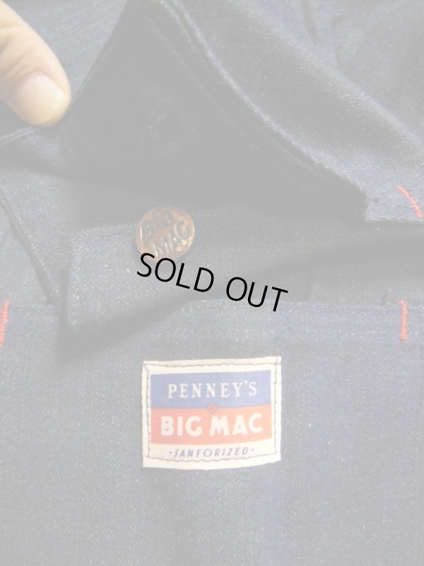 画像11: 1950'S DEADSTOCK J.C.PENNEY BIG MAC DENIM WORK SUIT ALL IN ONE SIZE/44R