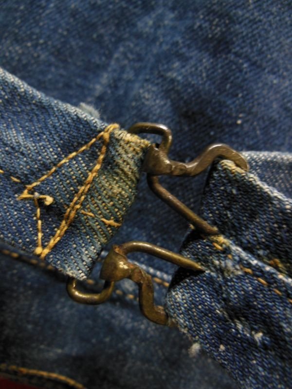 画像10: 1950'S TUFNUT BUCKLE BACK DENIM JACKET/SZ34-36/濃紺 ビンテージ バックルバック インディゴデニム