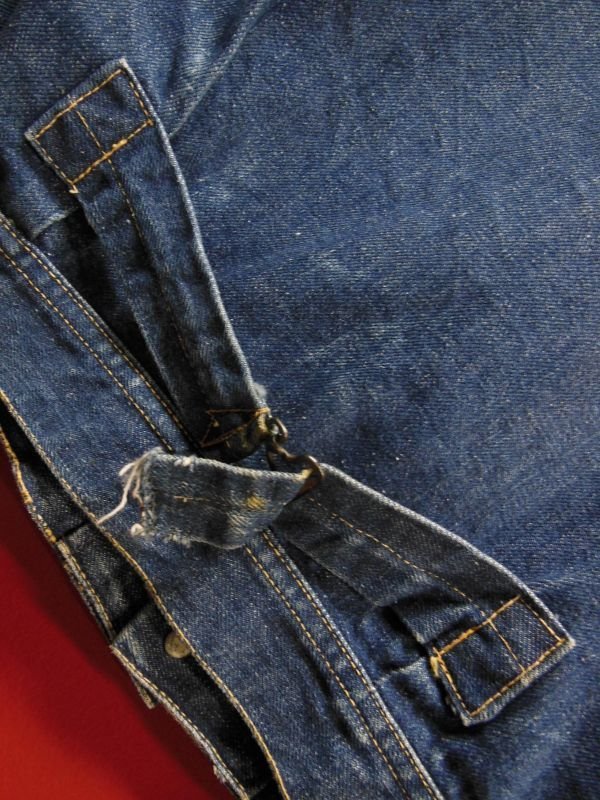 画像9: 1950'S TUFNUT BUCKLE BACK DENIM JACKET/SZ34-36/濃紺 ビンテージ バックルバック インディゴデニム
