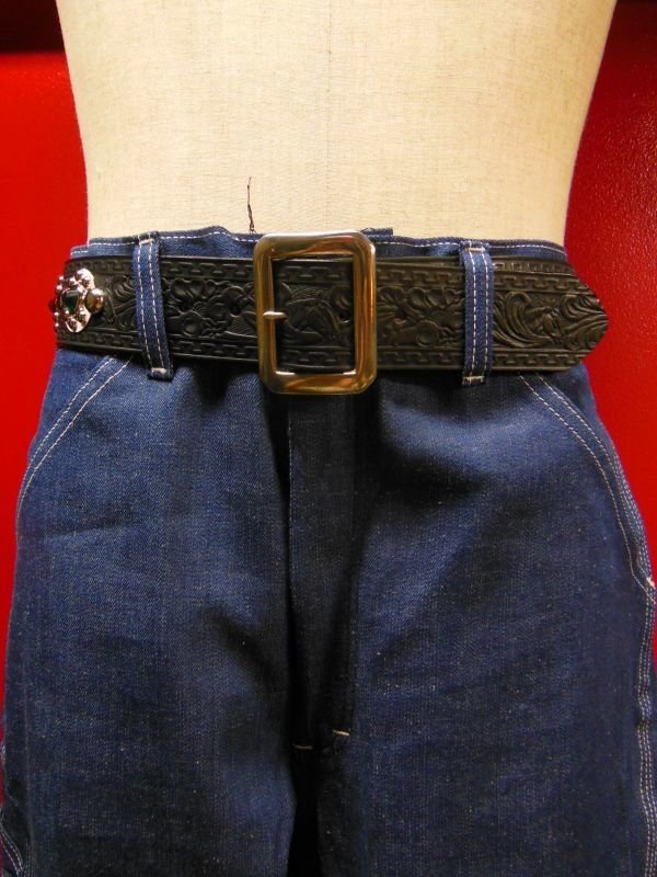 画像4: RAWHIDE STUDDED & JEWELED BELT LOT-112/ 1-3/4"[44MM] 