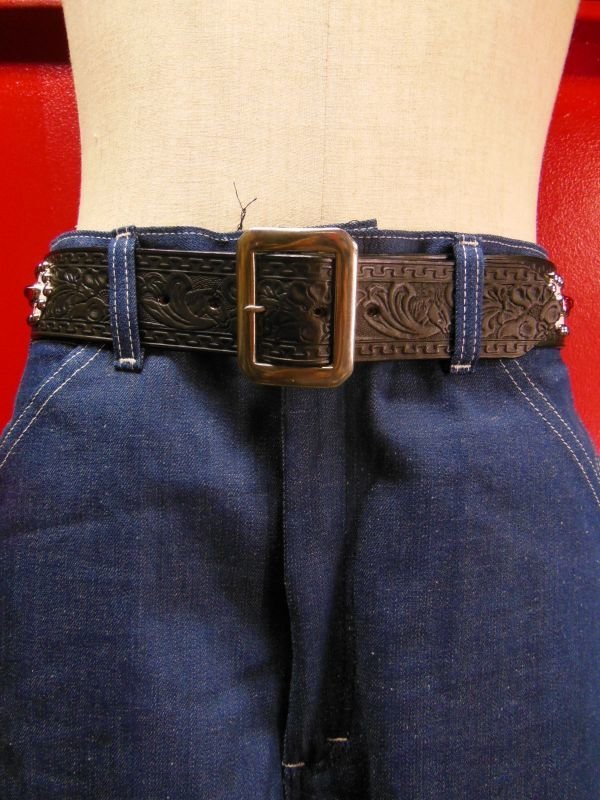 画像5: RAWHIDE STUDDED & JEWELED BELT LOT-146/ 1-3/4"[44MM] 