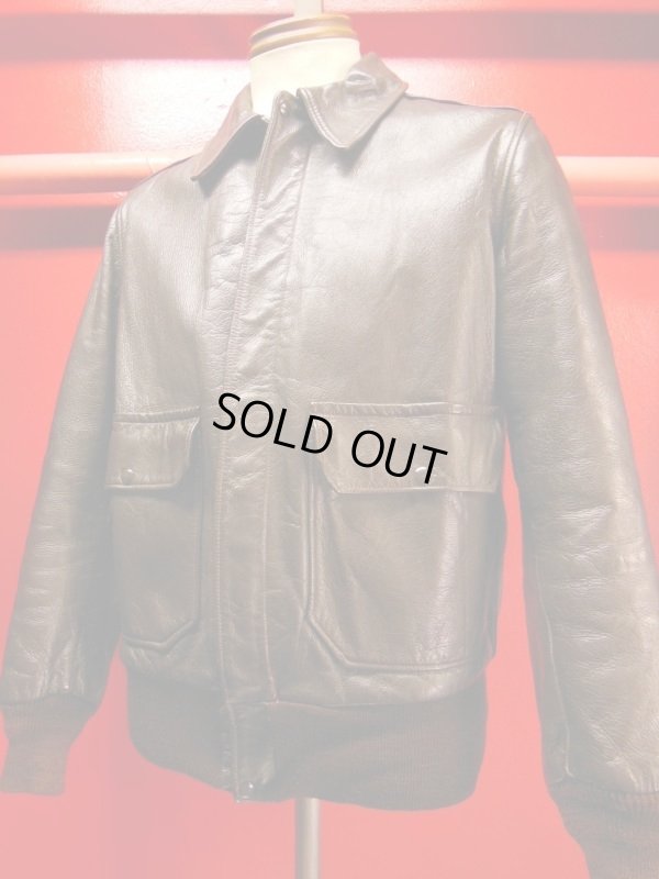 画像14: 1950'S CALIFORNIAN GOATSKIN A-2 TYPE BOMBER JACKET SZ/38-40