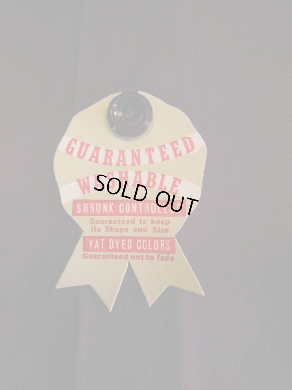 画像6: 1950'S DEADSTOCK PERSONALITY BURGUNDY RAYON GABERDINE SHIRT SZ/MEDIUM