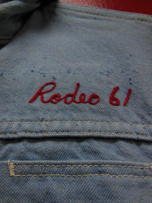 画像4: 〜1960'S WRANGLER 22MJZ SAX BLUE DENIM JACKET SZ/34