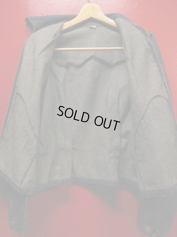 画像7: 1940'S UNKNOWN SPORTS JACKET STYLE BELT BACK DENIM JACKET/SZ34