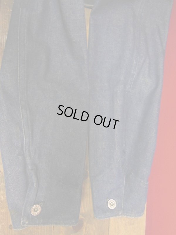 画像14: 1940'S UNKNOWN SPORTS JACKET STYLE BELT BACK DENIM JACKET/SZ34