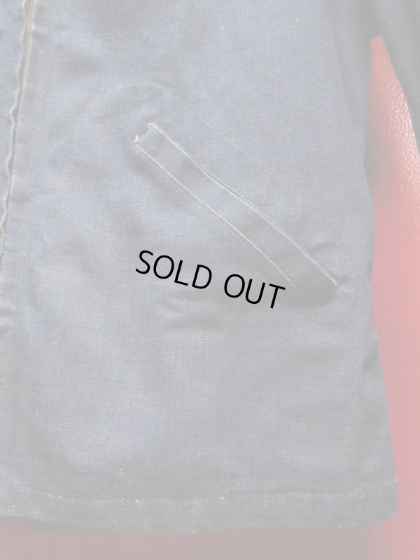 画像6: 1940'S UNKNOWN SPORTS JACKET STYLE BELT BACK DENIM JACKET/SZ34