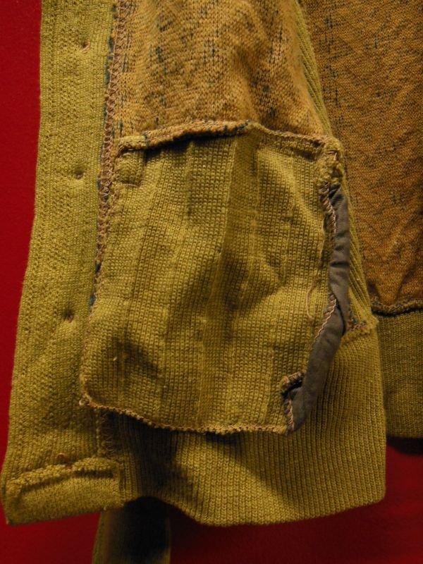 画像11: 1940'S DEADSTOCK SPORTWEAR TWO TONE PANEL COTTON KNIT CARDIGAN