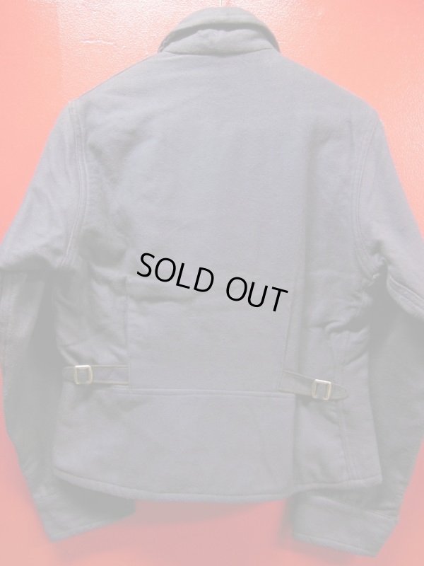 画像4: 1940'S DEADSTOCK KINGCOT NAVY COTTON FLANNEL SPORTS JACKET/42（実寸38）