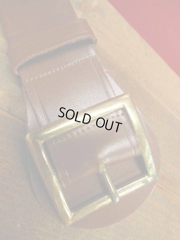 画像7: 1940'S WWII DEADSTOCK U.S.ARMY/USMC BROWN GARRISON BELT/W36(33-37)