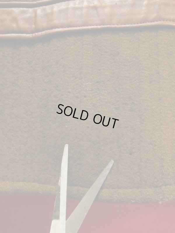 画像17: 1940'S UNKNOWN WOOL X LEATHER TWO TONE PANEL SPORTS JACKET