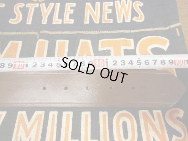 画像15: 1940'S WWII DEADSTOCK U.S.ARMY/USMC BROWN GARRISON BELT/W36(33-37)