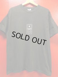 (4)90S00S US古着 ビンテージ apple アップルコンピューター 販売店イベントスタッフTシャツ/黒/Lサイズ