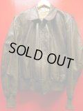 1950'S NATIONAL GOATSKIN LEATHER BOMBER JACKET SZ/40-42