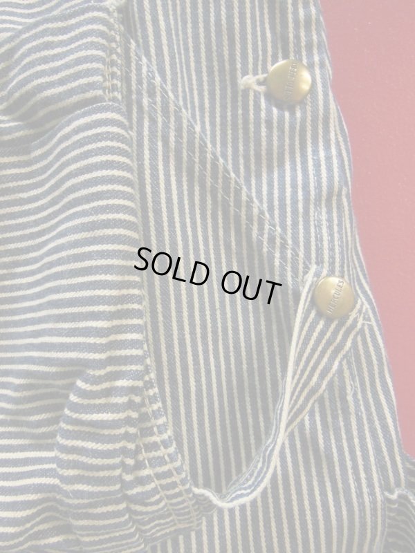 画像5: 1950'S HERCULES HICKORY STRIPE OVERALLS/TOOL POCKET/W KNEE/40X30