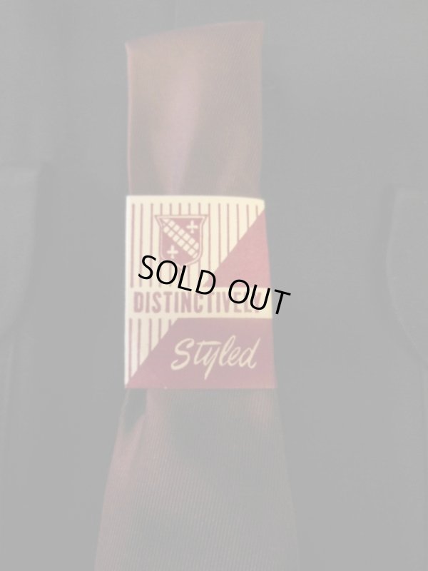 画像8: 1940'S~ PENNLEIGH SPIDERWEB PRINTED RAYON CRAVAT NECKTIE