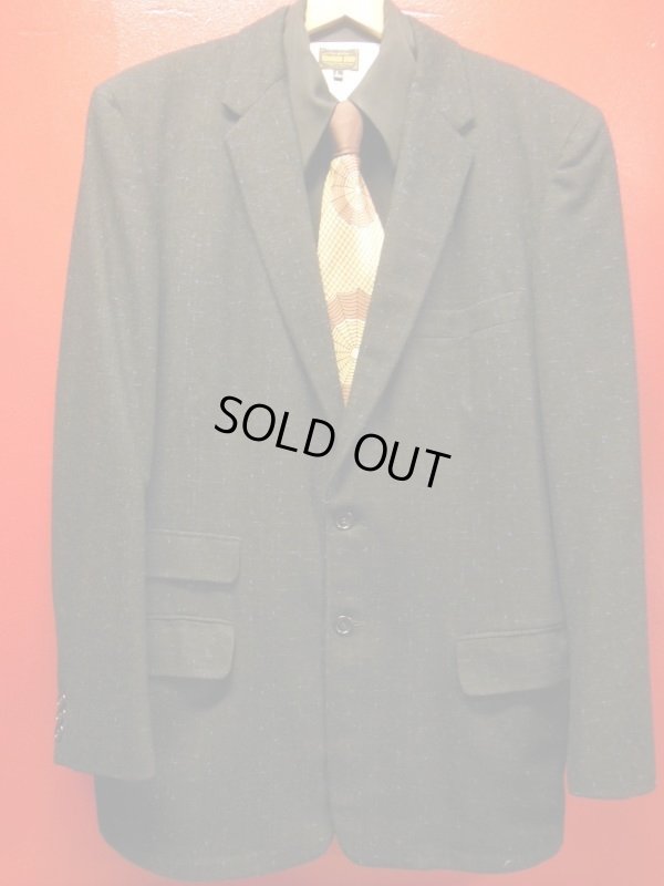 画像16: 1940'S~ PENNLEIGH SPIDERWEB PRINTED RAYON CRAVAT NECKTIE