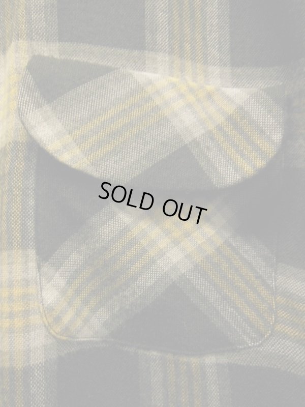 画像8: 1950'S CRANBROOK BLACK BASE ACRYLIC WOOL BOX SHIRT SZ/MEDIUM