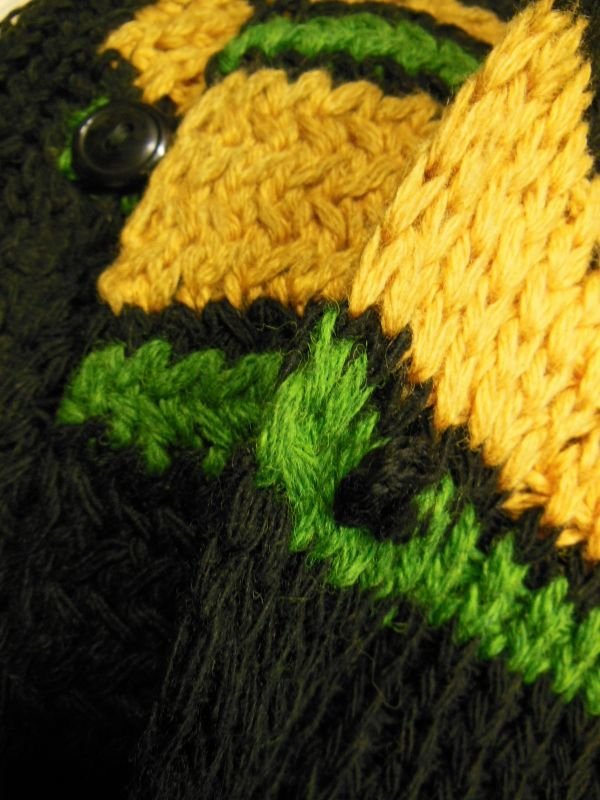 画像8: 1940'S DEADSTOCK SUPER QUALITY BLACK SHAWL COLLAR SWEATER/S