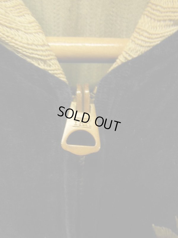 画像3: 1950'S VELVET JAPANESE EMBROIDERED SOUVENIR JACKET　SZ/M