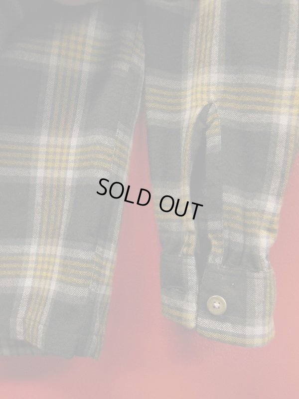 画像14: 1950'S CRANBROOK BLACK BASE ACRYLIC WOOL BOX SHIRT SZ/MEDIUM