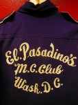 画像3: 1950'S EL.PASADINO'S M.C.CLUB EMBROIDERED MC CLUBSHIRT SIZE/S