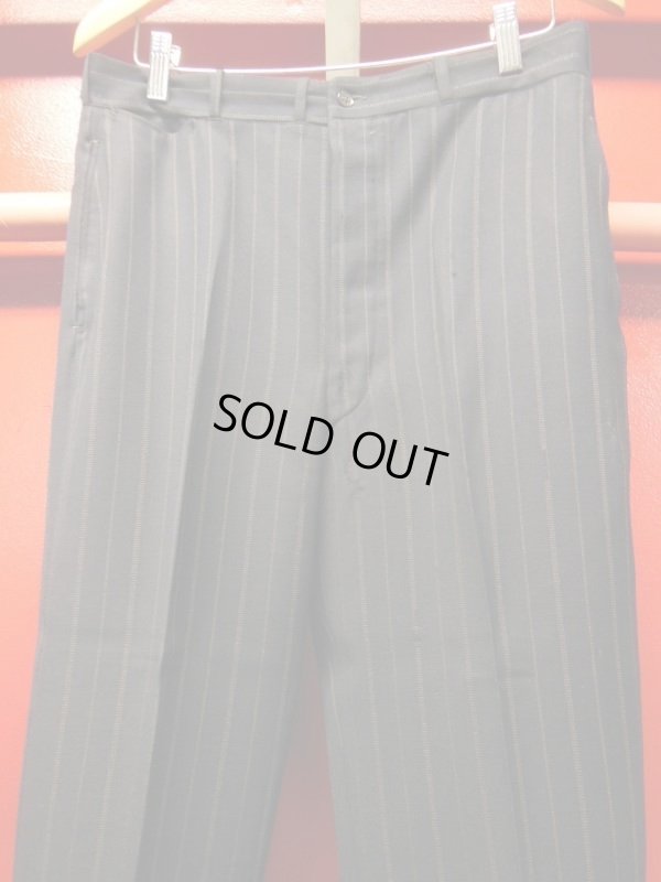 画像18: 1930'S BOND CLOTHES DARK NAVY DOUBLE BREAST PINSTRIPE SUIT 