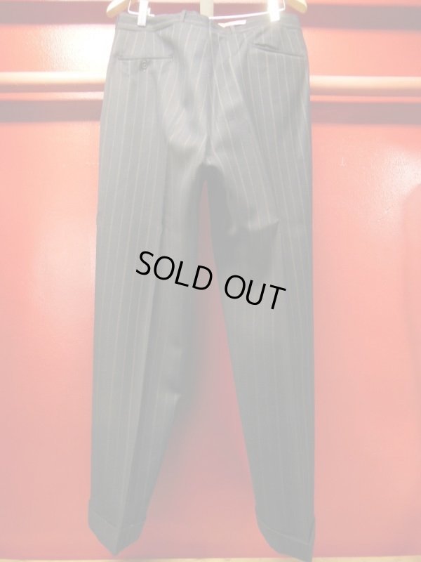 画像19: 1930'S BOND CLOTHES DARK NAVY DOUBLE BREAST PINSTRIPE SUIT 
