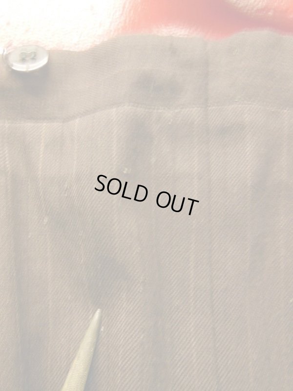 画像19: 1930'S CUSTMODE CLOTHES DARK BROWN PINSTRIPE DOUBLE BREAST SUIT 